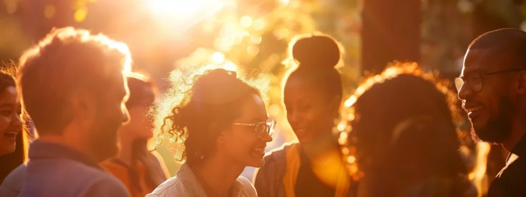 a group of people engaging in a lively discussion, exchanging ideas and building connections.