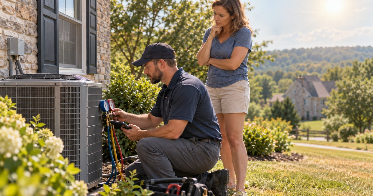 AC Blowing Warm in a Chester County Heatwave? Here's How to Get an Honest Repair