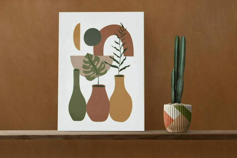 canvas on a stand