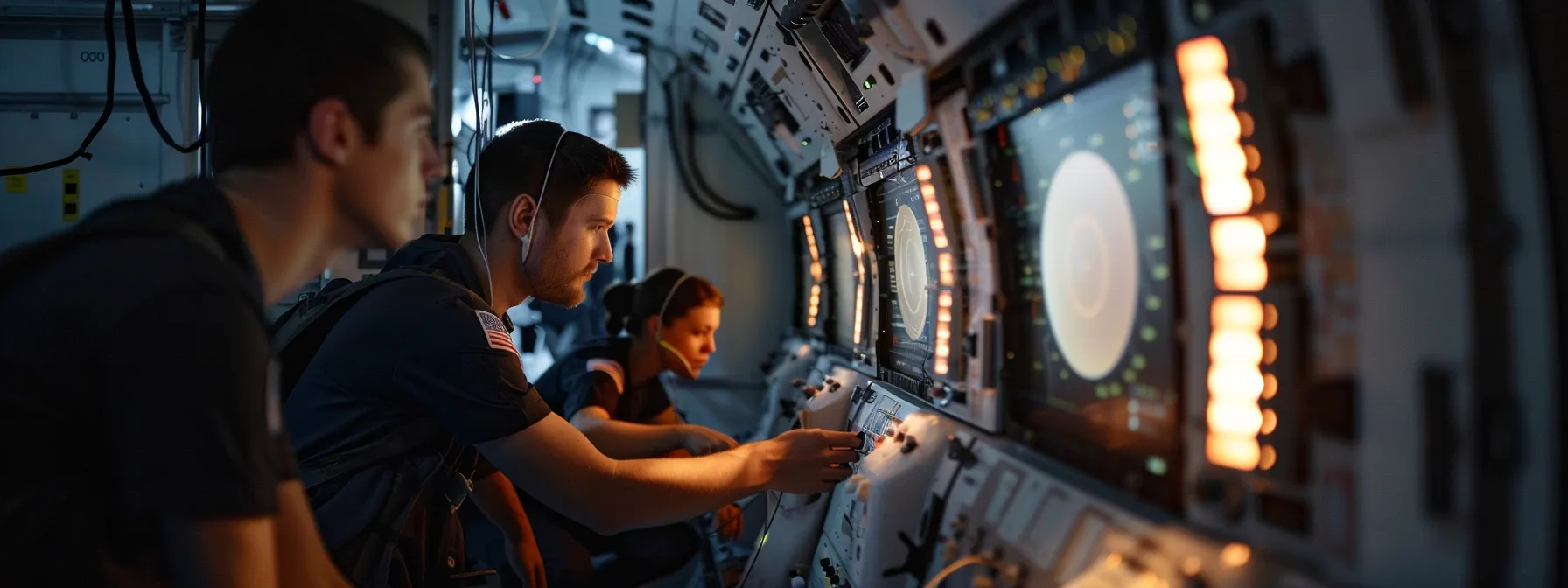 engineers from nasa and boeing working together to address a helium leak issue on the starliner spacecraft.