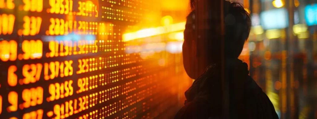 a person carefully monitoring market trends and economic indicators while strategizing to maximize returns on their gold ira.