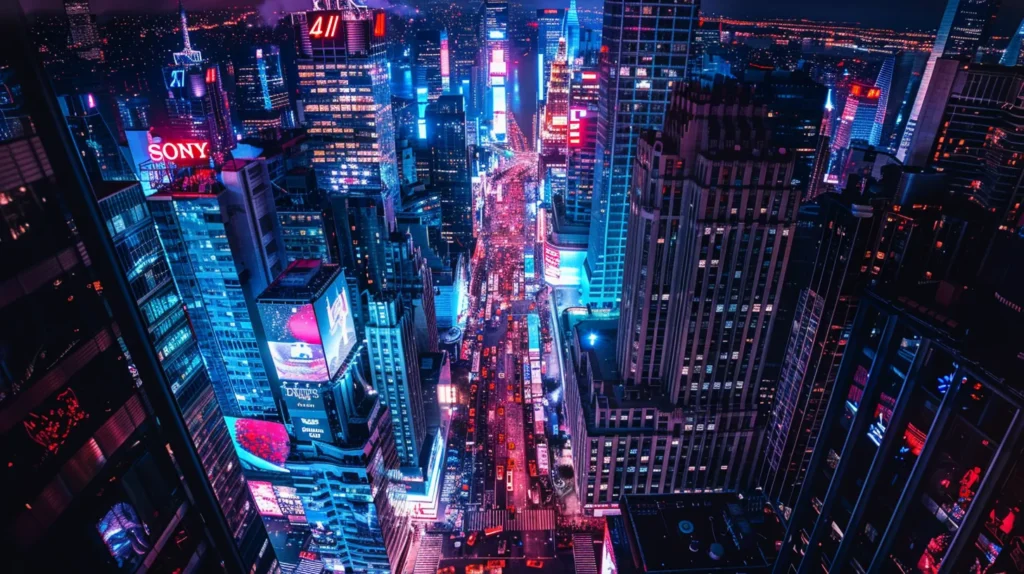 a futuristic cityscape illuminated by vibrant neon lights embodies the high-tech evolution of seo tool pricing in 2025, showcasing ai-driven advancements and competitive market dynamics in a sleek, visually captivating environment.