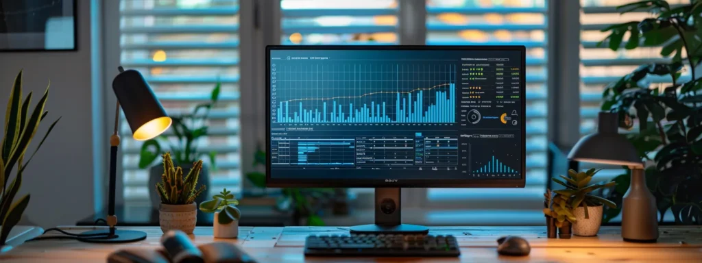 a strategically arranged desktop workspace features a detailed infographic on backlink strategies and budgets, illuminated by soft natural light, capturing the essence of seo success and visibility.