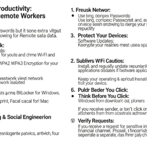 cybersecurity tips for remote workers