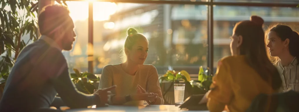 a team of professionals discussing the readiness assessment for implementing the azure sql database connector.