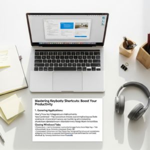 how to use keyboard shortcuts for productivity