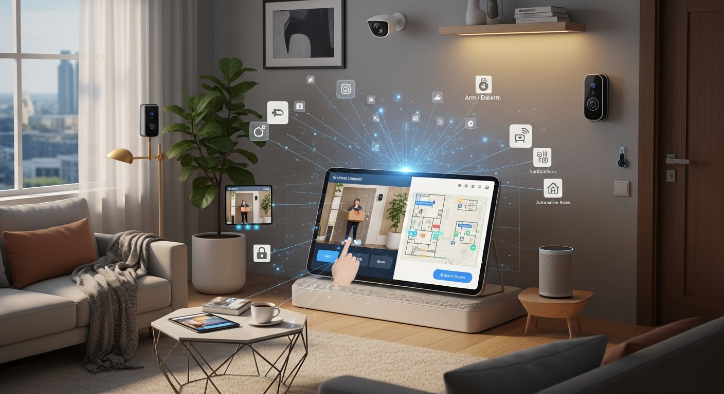 smart home security systems - featured illustration
