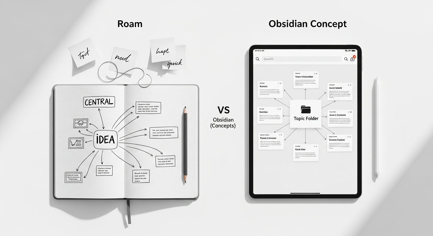 roam vs obsidian - photo 2 illustration