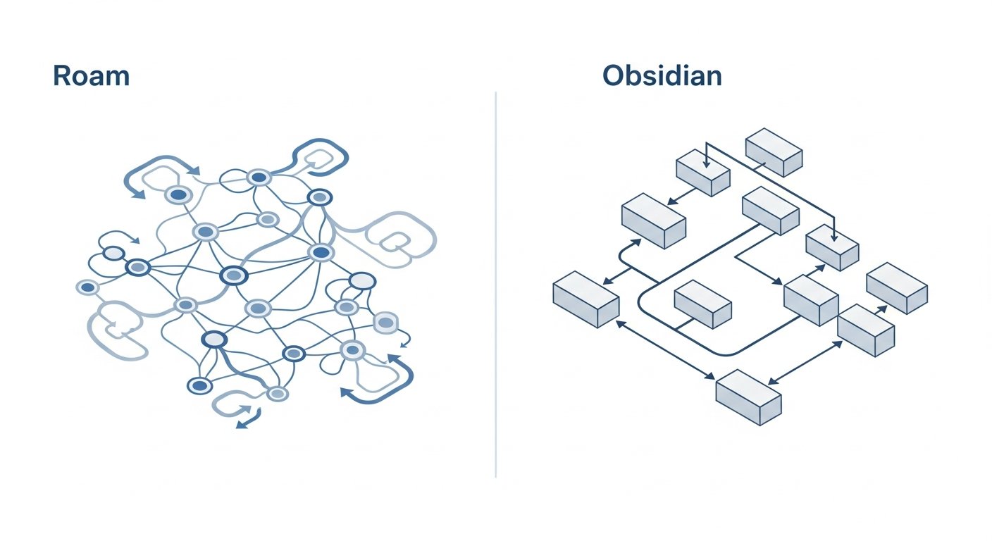roam vs obsidian - infographic 4 illustration