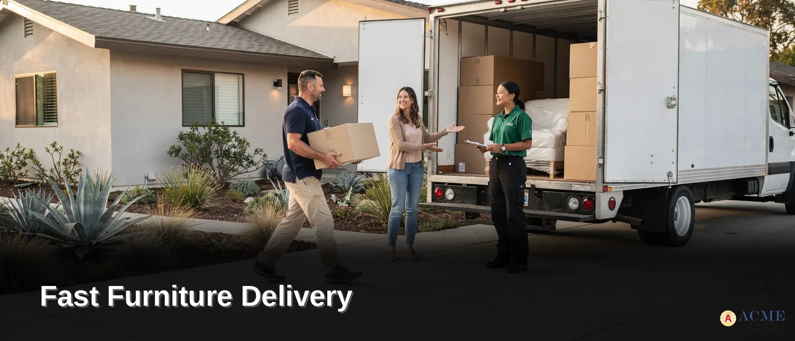 Acme's Los Angeles warehouse allows most orders to ship within 48 hours, supporting fast turnaround